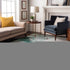 9' X 12' Teal Terra Cotta And Ivory Abstract Washable Area Rug With UV Protection