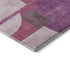5' X 8' Blush Mauve And Ivory Abstract Geometric Washable Area Rug With UV Protection