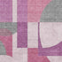 8' X 10' Blush Mauve And Ivory Abstract Geometric Washable Area Rug With UV Protection