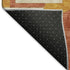 5' X 8' Coral Gold And Ivory Abstract Geometric Washable Area Rug With UV Protection