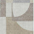 5' X 8' Khaki Beige And Gray Abstract Geometric Washable Area Rug With UV Protection
