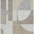5' X 8' Khaki Beige And Gray Abstract Geometric Washable Area Rug With UV Protection