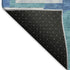 5' X 8' Teal Ivory And Gray Abstract Geometric Washable Area Rug With UV Protection