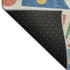 3' X 5' Blue Yellow And Coral Geometric Washable Area Rug With UV Protection