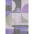 8' X 10' Lavender Gray And Ivory Geometric Washable Area Rug With UV Protection