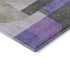 8' X 10' Lavender Gray And Ivory Geometric Washable Area Rug With UV Protection