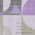 8' X 10' Lavender Gray And Ivory Geometric Washable Area Rug With UV Protection