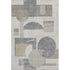 5' X 8' Beige Gray And Silver Geometric Washable Area Rug With UV Protection