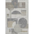 9' X 12' Beige Gray And Silver Geometric Washable Area Rug With UV Protection