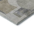 9' X 12' Beige Gray And Silver Geometric Washable Area Rug With UV Protection