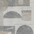 9' X 12' Beige Gray And Silver Geometric Washable Area Rug With UV Protection