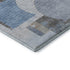5' X 8' Blue Gray And Ivory Geometric Washable Area Rug With UV Protection