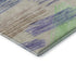 5' X 8' Beige Purple And Mint Green Striped Washable Area Rug With UV Protection
