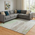 8' X 10' Beige Purple And Mint Green Striped Washable Area Rug With UV Protection
