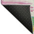 8' X 10' White Yellow And Pink Striped Washable Area Rug With UV Protection