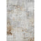 5' X 8' Beige Gray And Silver Abstract Washable Area Rug With UV Protection