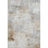 5' X 8' Beige Gray And Silver Abstract Washable Area Rug With UV Protection