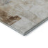 5' X 8' Beige Gray And Silver Abstract Washable Area Rug With UV Protection
