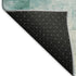 8' X 10' Teal Gray And Silver Abstract Washable Area Rug With UV Protection