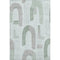 5' X 8' Mint Green Gray And Ivory Geometric Washable Area Rug With UV Protection