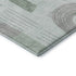 5' X 8' Mint Green Gray And Ivory Geometric Washable Area Rug With UV Protection