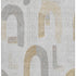 8' X 10' Silver Gold And Gray Geometric Washable Area Rug With UV Protection