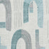 8' X 10' Teal Gray And Silver Geometric Washable Area Rug With UV Protection