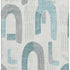 8' X 10' Teal Gray And Silver Geometric Washable Area Rug With UV Protection