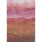 5' X 8' Blush Rust And Red Striped Washable Area Rug With UV Protection