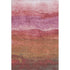 5' X 8' Blush Rust And Red Striped Washable Area Rug With UV Protection