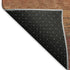 5' X 8' Blush Rust And Red Striped Washable Area Rug With UV Protection