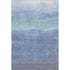 5' X 8' Blue And Teal Striped Washable Area Rug With UV Protection