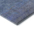 5' X 8' Blue And Teal Striped Washable Area Rug With UV Protection