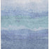 5' X 8' Blue And Teal Striped Washable Area Rug With UV Protection