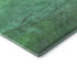 5' X 8' Green And Ivory Striped Washable Area Rug With UV Protection