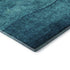 8' Teal And Green Striped Washable Round Rug With UV Protection