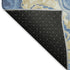 5' X 8' Blue Gold And Ivory Abstract Washable Area Rug With UV Protection