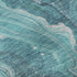 9' X 12' Teal Gray And Silver Abstract Washable Area Rug With UV Protection