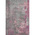 9' X 12' Blush Mauve And Gray Abstract Washable Area Rug With UV Protection