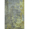 8' X 10' Artichoke Green And Gray Abstract Washable Area Rug With UV Protection