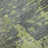 8' X 10' Artichoke Green And Gray Abstract Washable Area Rug With UV Protection