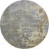 8' Taupe Brown And Gray Abstract Washable Round Rug With UV Protection