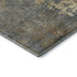 8' Taupe Brown And Gray Abstract Washable Round Rug With UV Protection