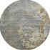 8' Taupe Brown And Gray Abstract Washable Round Rug With UV Protection
