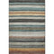 5' X 8' Beige Ivory And Brown Striped Washable Area Rug With UV Protection