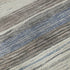 5' X 8' Denim Blue Ivory And Gray Striped Washable Area Rug With UV Protection