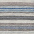 5' X 8' Denim Blue Ivory And Gray Striped Washable Area Rug With UV Protection