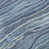 8' X 10' Blue Ivory And Gray Striped Washable Area Rug With UV Protection