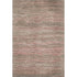 5' X 8' Coffee Copper And Beige Striped Washable Area Rug With UV Protection