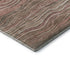 5' X 8' Coffee Copper And Beige Striped Washable Area Rug With UV Protection